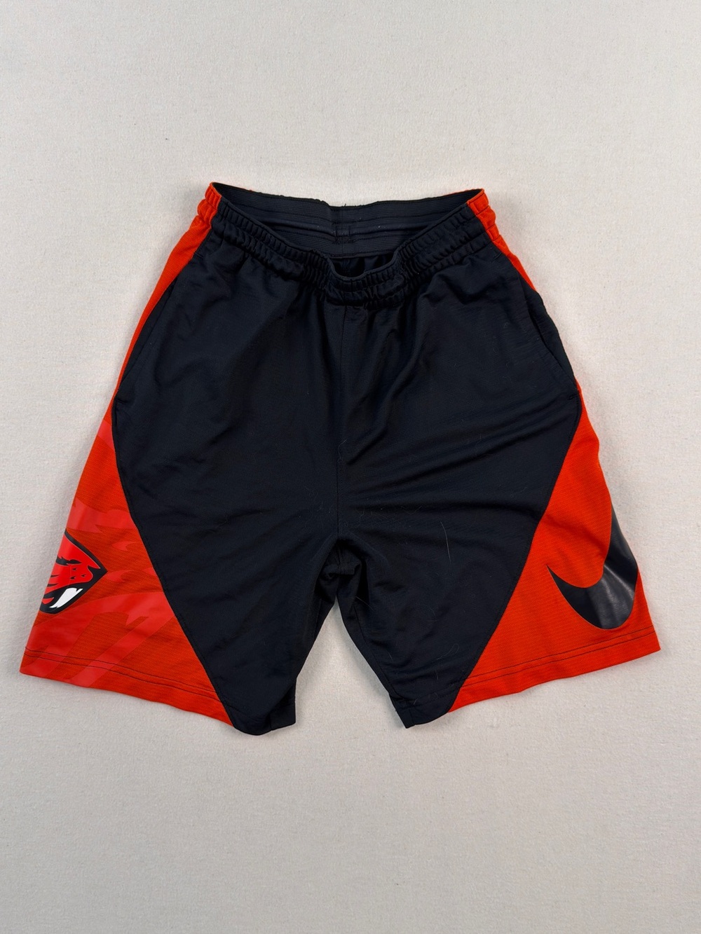 Nike Dri-FIT Black Orange Basketball Shorts Athletic Y2K Streetwear Small